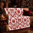 thumbnail image 3 of YShenghong Vintage Strawberries And Bows In Lace Frames Printed Flannel Blanket, 3 of 7