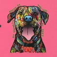 thumbnail image 2 of My Favorite Breed is The One In Need | Colorful Labrador Dog | Dean Russo Art Animal Lover Ladies Racerback Sleeveless Top, Hot Pink, XL, 2 of 5