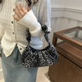 thumbnail image 2 of Bolso Mano Crescent Bag Mujer PU Cuero Leopard Print Hobo para Viajes Compras, 2 of 7