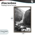 thumbnail image 4 of Stupell Industries Farmhouse Rocky Yosemite Falls Brown Floating Frame Canvas Art, 17 x 25, by Kim Curinga, 4 of 8