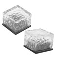 thumbnail image 4 of Garden Light, Solar Charging IP68 Durable Decorative Tempered Glass Buried Brick Lamp  For Roads Lamp For Swimming Pool Peripheral Layouts, 4 of 8