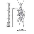 thumbnail image 2 of diollo Sterling Silver (92.5% purity) Goddess Durga Maa Pendant for Men & Women Pure Silver Durga Maa Locket for Good Health & Wealth, 2 of 3