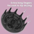 thumbnail image 4 of Black Orchid Large Hair Diffuser for Curly & Natural Hair - Professional Styling Tool, 4 of 5