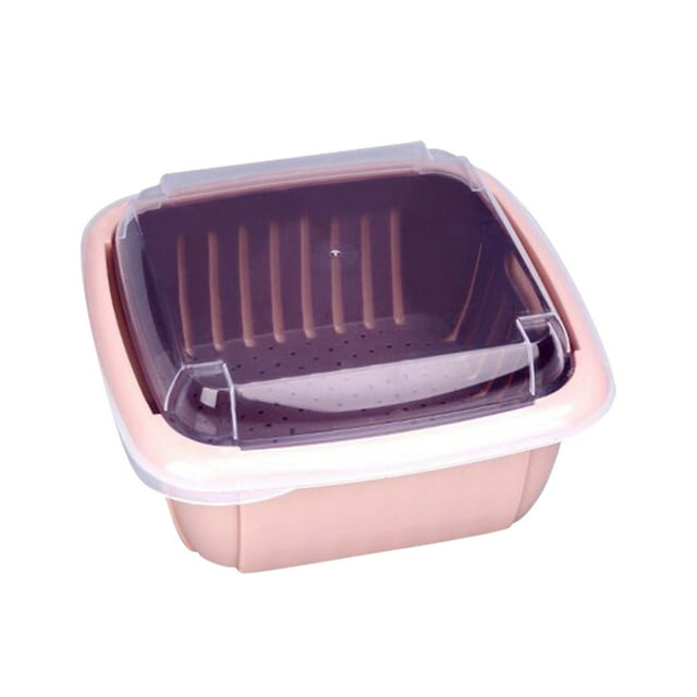 Lavavajillas de Doble Capa - Material PP, Multifuncional y Colgante, para la Limpieza de Frutas y Verduras