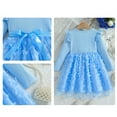 thumbnail image 4 of XEGLSBU Girls Dresses Size 8 Red Toddler Children Girls Long Sleeve Bowknot Prints Dresses Dress Clothes Girls Dresses Size 10-12 Formal Blue Size 3-4 Years, 4 of 4