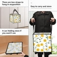 thumbnail image 2 of Home Organizer Foldable Fabric Storage Bin With Handle Yellow Daisies Green Stems, 2 of 7