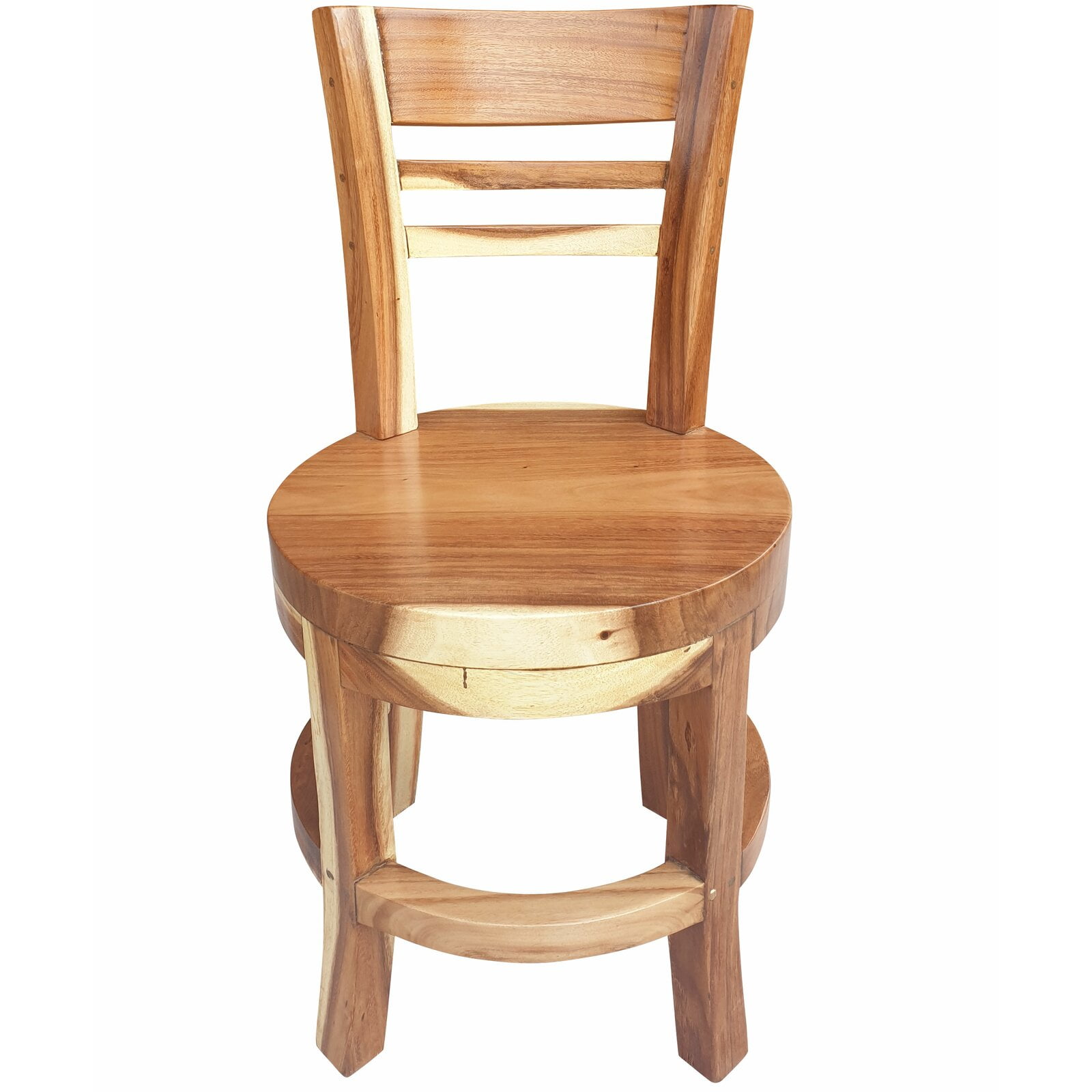 Roxann Solid Wood Dining Chair, Back Style Ladder back, Seat 18'''' H