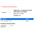 thumbnail image 2 of Tailgate Strut - Compatible with 2005 - 2008 Jaguar X-Type Wagon 2006 2007, 2 of 2