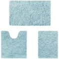 thumbnail image 2 of Alfombrillas de baño de 3 piezas, juego de alfombrillas de baño de chenilla suave, alfombrillas de baño y alfombrillas de baño antideslizantes y lavables a máquina para bañera, ducha, baño Vhermosa MZQ-0711-1, 2 of 8
