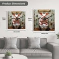 thumbnail image 5 of Bathroom Pig Wooden Wall Clock Silent Non Ticking, Toilet Animals Vintage Square Wall Clocks Battery Operated, Decor Clock for Home Office, Living Room, Kitchen, 12 Inch, 5 of 9