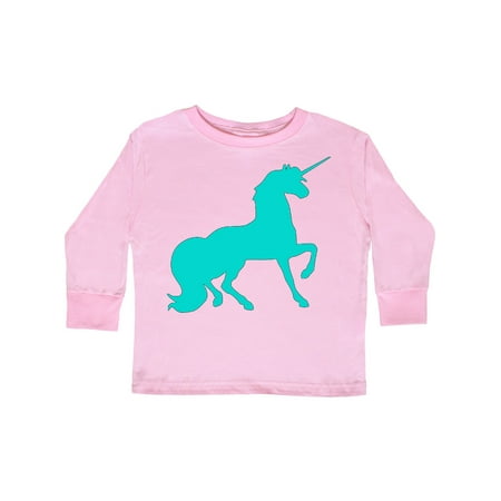 

Inktastic Aqua Unicorn Gift Toddler Boy or Toddler Girl Long Sleeve T-Shirt