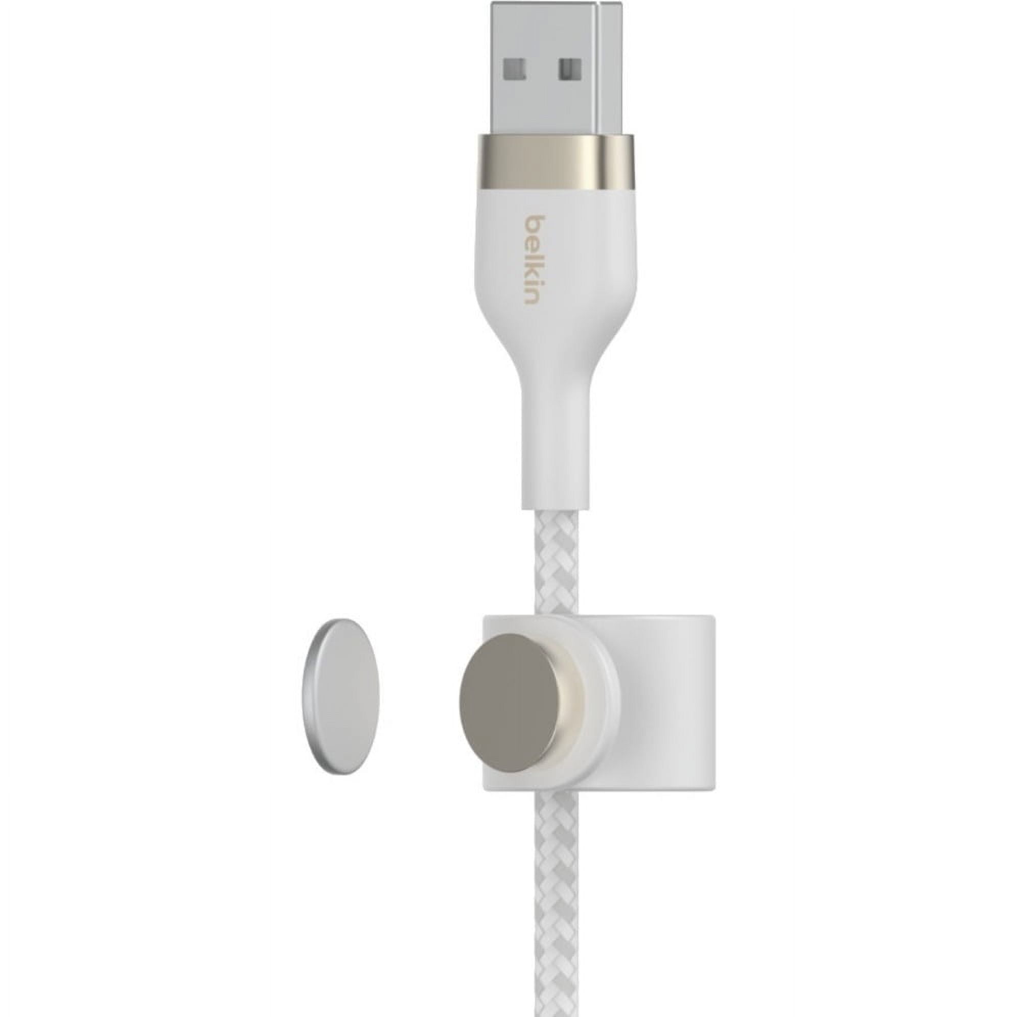 Belkin BoostCharge Pro Flex Braided USB A to Lightning Cable 10ft/3M - MFi Certified 20W Power Delivery iPhone Charger Cord - Fast Charging for iPhone 14, iPhone 13 - Black
