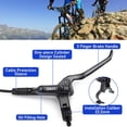 thumbnail image 3 of Juego de freno de disco hidráulico MTB TOBWOLF con rotores de 160 mm y pastillas cerámicas, 3 of 7