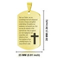 thumbnail image 2 of Stainless Steel Strengthen Us Prayer Dog Tag Pendant Necklace, 2 of 3