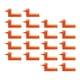 thumbnail image 1 of Sistema de nivelación de azulejos 20x, herramienta de nivelación de ángulo macho, azulejos de pared de piso mejorados reutilizables reemplazables,, 1 of 9