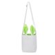 thumbnail image 1 of Envoltorio de regalo para galletas, dulces y bocadillos Bolsa de lona ecológica con forma de conejito verde para golosinas de Pascua, 1 of 8