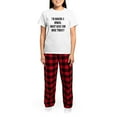 thumbnail image 4 of CafePress - IM MAKING A HUMAN WHAT HAVE TODAY Pajamas - Women's Short Sleeve Print T-Shirt and Pants Light Cotton Pajama Set, 4 of 7
