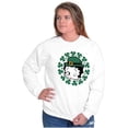 thumbnail image 3 of Betty Boop St Patricks Day Leprechaun Women Crewneck Sweatshirt Brisco Brands M, 3 of 6