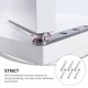 thumbnail image 5 of GOOHOCHY Bisagras de acero inoxidable para muebles, 6 unidades, para puertas y armarios, 360°, accesorio para muebles, 5 of 8