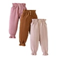 thumbnail image 4 of Chenyin Baby Kids Girls Corduroy Pants Solid Color Trousers with Drawstring Fall Winter Girls Casual Bottoms Pants for Toddler 2-10T, 4 of 9