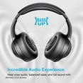 thumbnail image 3 of Hybrid ANC Wireless Headphones with Microphone, Deep Bass, 5.3 Hi-Fi Stereo, 30H Playtime, Over-Ear for PC/Smartphone/TV, 3 of 10