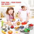 thumbnail image 2 of Juego de accesorios de cocina Pretend Play Hohosunlar, 38 piezas, para niños, 2 of 7