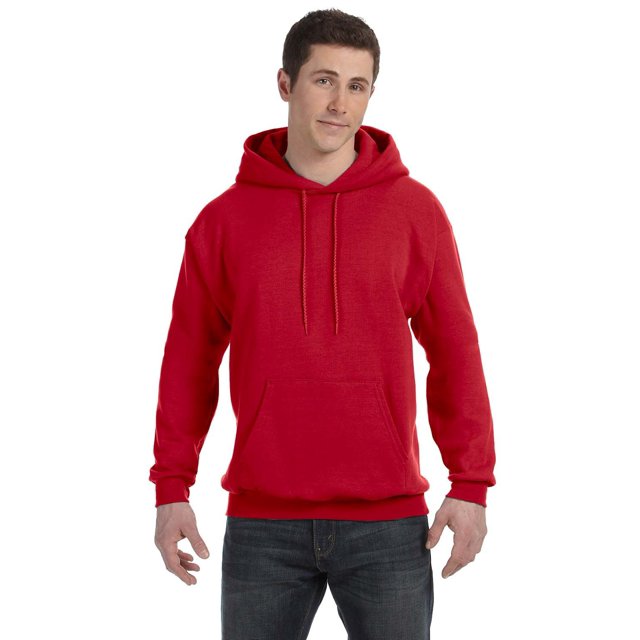 The Hanes 78 oz EcoSmart 50/50 Pull à Capuche - Rouge Profond - TG