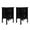 Black, variant on Tcbosik Set of 2 Nightstands with 2 Drawers, Bedside Furniture & Accent End Table for Bedroom, Living Room, Dorm, Easy Assembly, Black