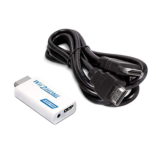 Temblar antepasado mesa THE CIMPLE CO - Wii to HDMI Adapter with High Speed HDMI Cable 6 ft-  Nintendo Wii HDMI Converter - Walmart.com