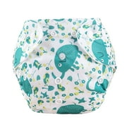 Arvbitana Adjustable Reusable Swim Diaper Cartoon Print Buttons Stylish Baby Shower Swimming Baby Diaper