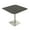 Asian Night w/Silver Base, variant on 45" Small Dou Bistro Height Table Square Metal Base Bar Table