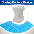 thumbnail image 7 of Orthopedic Cooling Gel & Memory Foam Knee Pillow - Ergonomic Leg Support Wedge, Lumbar & Spine Alignment for Side Sleepers & Pain Relief - Washable Soft Cover, 7 of 7