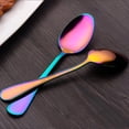 thumbnail image 3 of 60-Piece Rainbow Matte Stainless Steel Flatware Sets with Rainbow Matte Stainless Steel Handles, Service for 4, 3 of 5