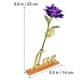 thumbnail image 2 of Rose Gold Foil Golden Rose for Valentine Gift with Purple Vase, 2 of 2