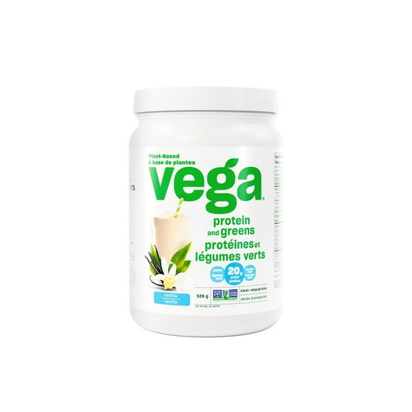 Vega Protein & Greens Plant-Based Protein Powder, Vanilla, 18 Servings, 526g