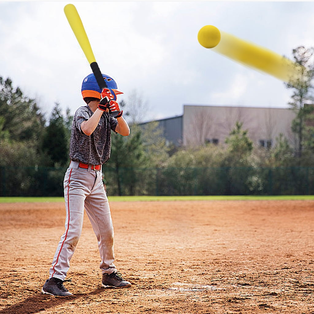 Yokua Soft Baseball Bat Toy with Balls for Indoor Outdoor Learning Game Playing