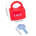 thumbnail image 4 of jovati Early Education Educational Toys Montessori Unlocking Practice Number Game, 4 of 9