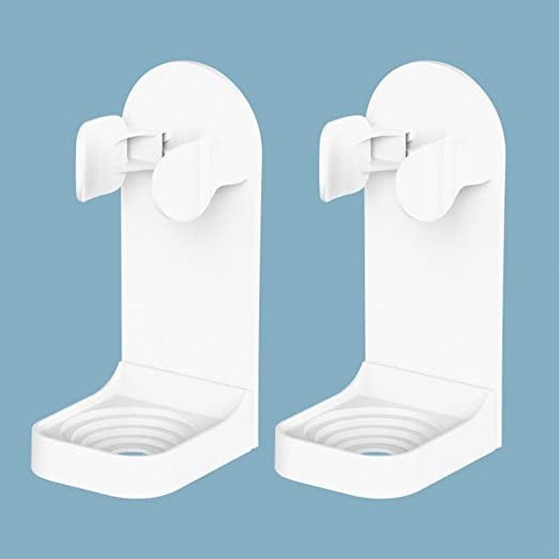 Dos paquetes de soporte para cepillo de dientes eléctrico (universal), versión mejorada de soporte para cepillo de dientes eléctrico fuerte y viscoso montado en la pared, soporte para cepillo de dien