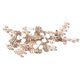 thumbnail image 1 of Nvzi Horquillas para el pelo de boda con flores para novias, peinetas con perlas de cristal, pinzas para el pelo, tocado, accesorios para el pelo de boda dorados, joyas - doradas, 1 of 5