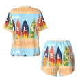 thumbnail image 5 of Picia Hello Summer3 Pajamas Sets for Women Soft Short-Sleeved Pjs with Lounge Shorts Two Piece Sleepwear-4X-Large, 5 of 9