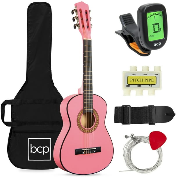 Astrolabium Vervloekt Toeval Best Choice Products 30in Kids Acoustic Guitar Beginner Starter Kit with  Tuner, Strap, Case, Strings- Pink - Walmart.com