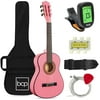 Best Choice Products 30in Kids Acoustic Guitar Beginner Starter Kit with Tuner, Strap, Case, Strings- Pink