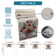 thumbnail image 6 of 4th of July Floral Table Runner 72 Inches, Vintage Red Blue Roses Patriotic Bed Runner Dresser Scarves Tabletop for Indoor Outdoor Parties/Ceremony/Banquet, 14" x 72", 6 of 9
