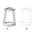 thumbnail image 3 of Monstrate Soporte para tazas de agua, estante multifuncional antioxidante para tazas, estante de drenaje para regalos de boda, organizador, cocina, Mostrada Negro/4 Tazas, 3 of 6