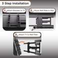 Large Full Motion TV Wall Mount for 42 in. 75 in. TVs