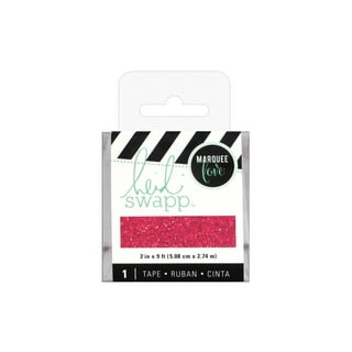Heidi Swapp MARQUEE LOVE Pink Glitter Washi Tape 9ft – Scrapbooksrus