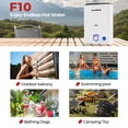 thumbnail image 4 of CAMPLUX First F10 Pro 2.64GPM 68,000 BTU Portable Outdoor Propane Tankless Water Heater with Water Pump Set for Camping, 4 of 10