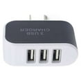 thumbnail image 1 of Candy Color 3 USB Multi-Port Wall Charger US Plug Wall Adapter Cube Block AC 110-220V 5V, 1 of 3