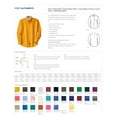 thumbnail image 2 of Port Authority S608ES Extra Size Easy Care Shirt - Coffee Bean/Light Stone - 8X-Large, 2 of 2