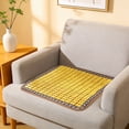 thumbnail image 7 of KITTEHIGM Chair Cushion Cooling Bamboo Seat Pad, Natural Summer Square Rattan Chair Cushion for Dining Chair Sofa Office Desk and Car Seat, Breathable Woven Mat Non-Slip Back, 7 of 7